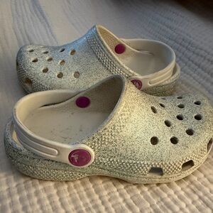 Kids glitter crocs